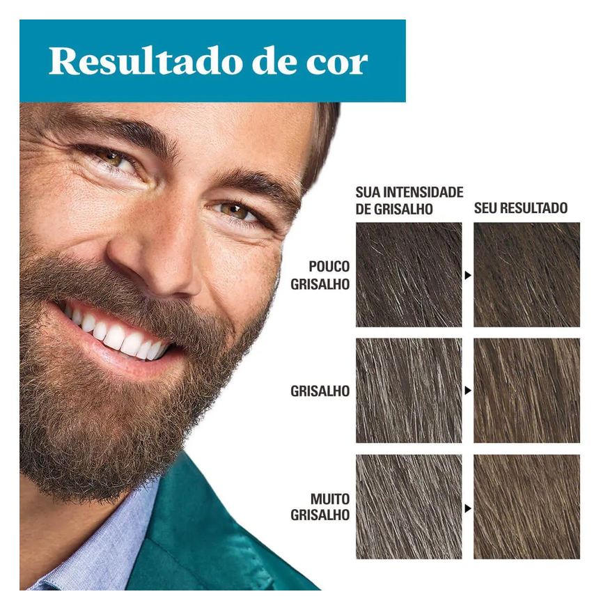 Grecin Tonalizante 5 Just For Men Color Gel Barba e Bigode - Castanho