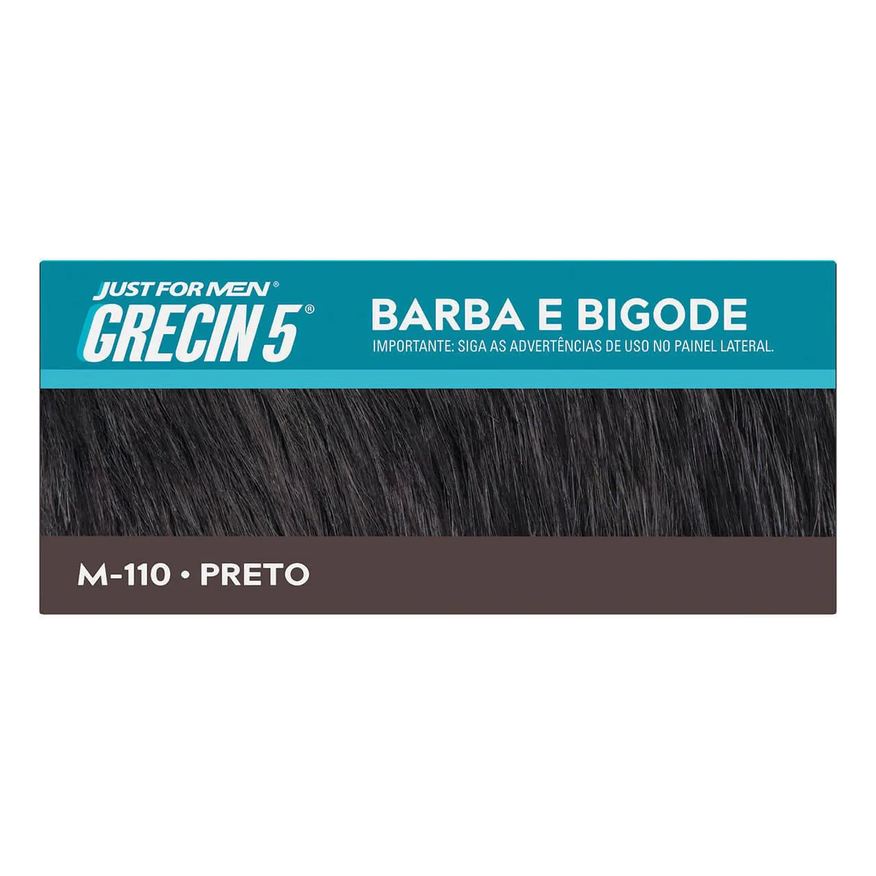 Grecin Tonalizante 5 Just For Men Color Gel Barba e Bigode - Preto