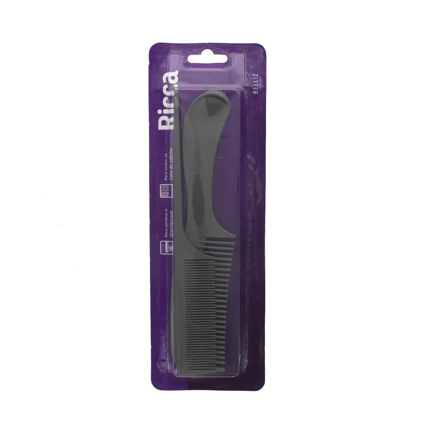 de Conjunto Pentes de Cabelo Ricca Preto com 2 unidades