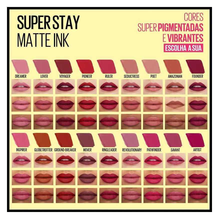 Maybelline Batom Líquido Longa Duração SuperStay Matte Ink 5ml - 80 Ruler