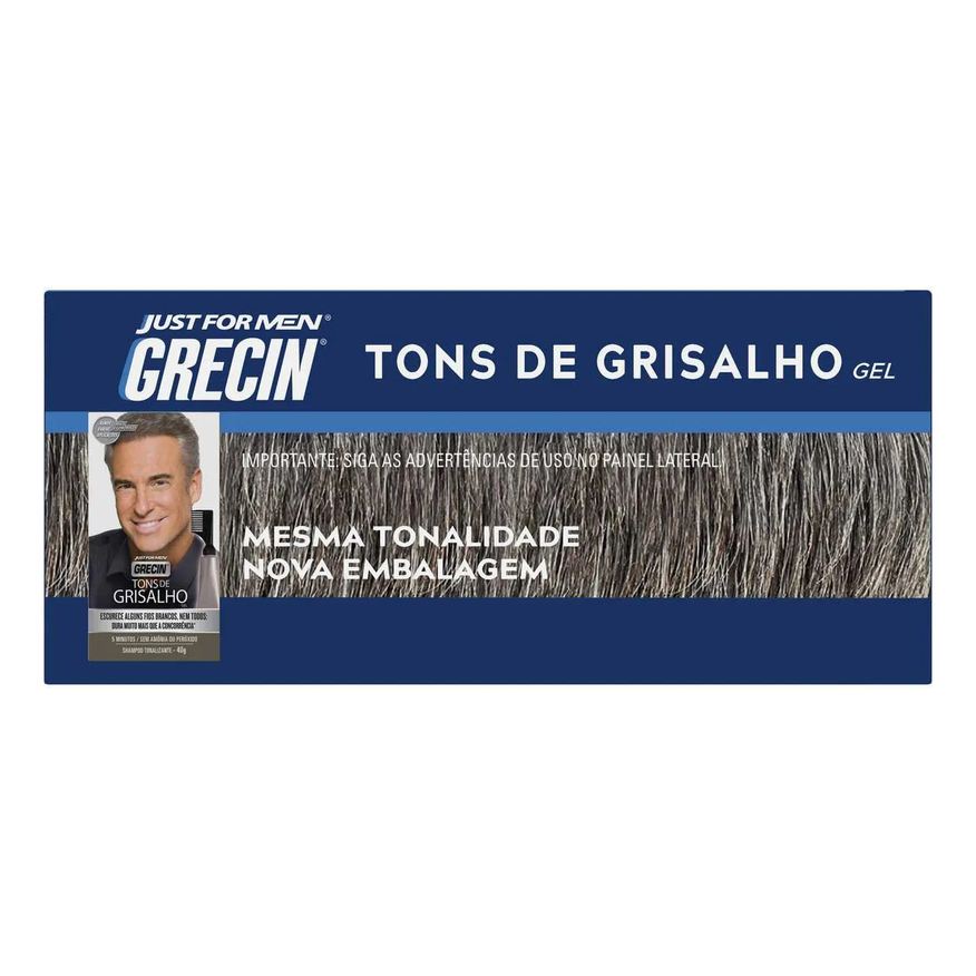 Tonalizante Gel Grecin Tons de Grisalho com 40g