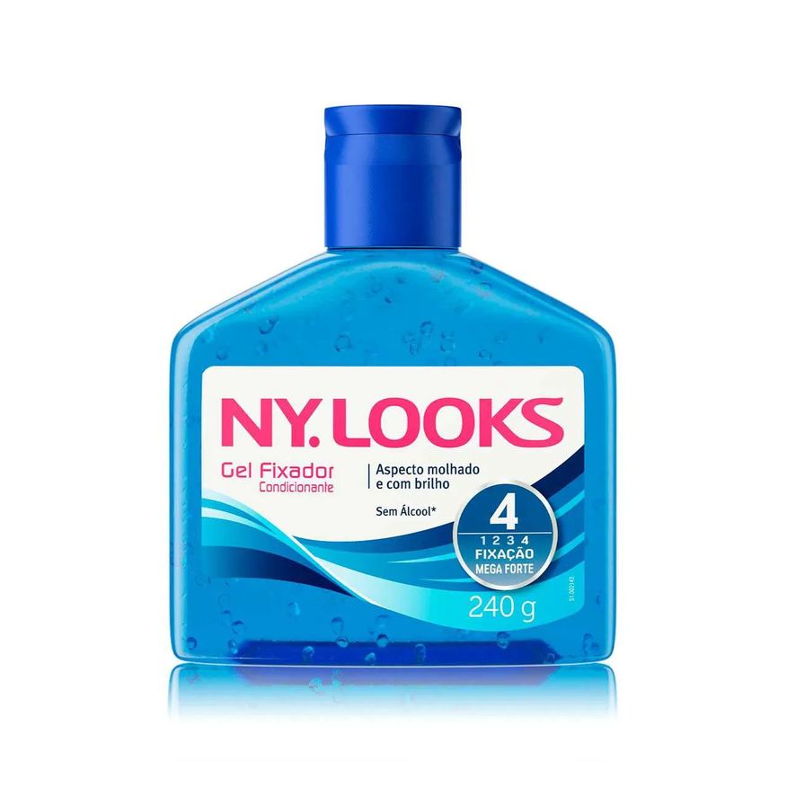 Fixador Gel Capilar Ny Looks Mega Fixação com 240g