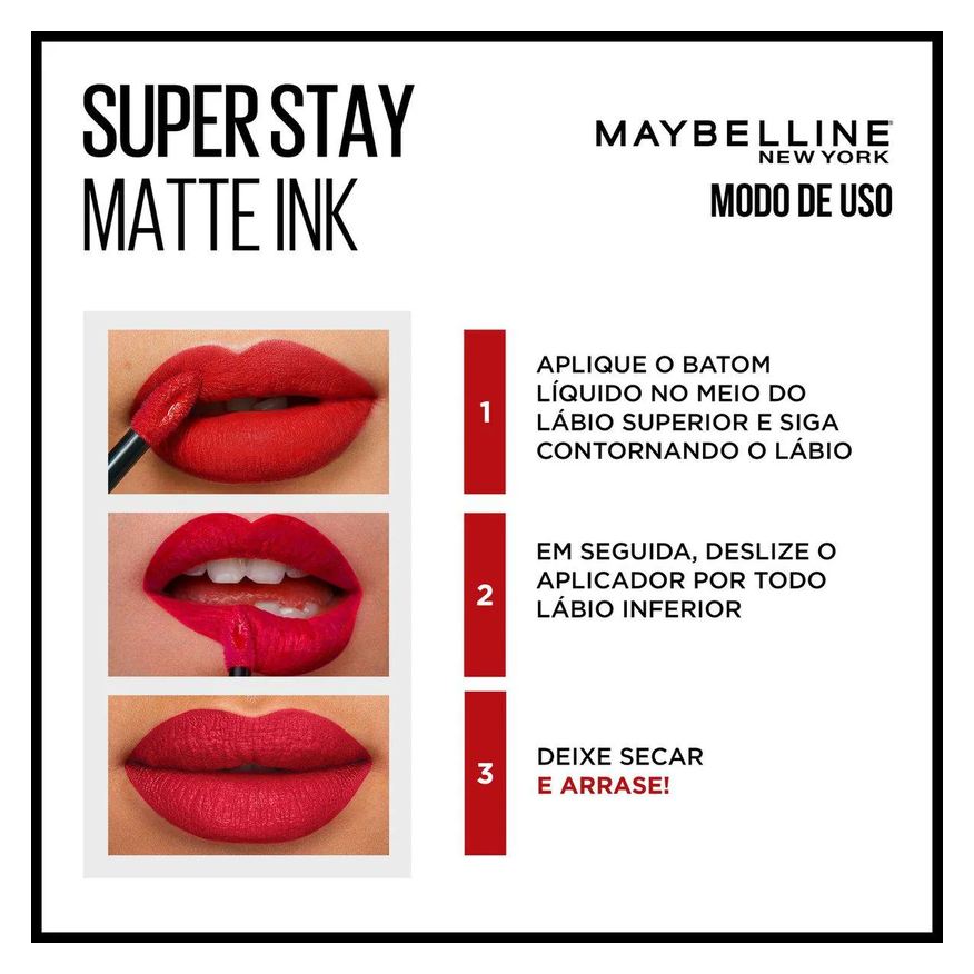 Maybelline Batom Líquido SuperStay Matte Ink City Edition 5ml - 125 Inspirer
