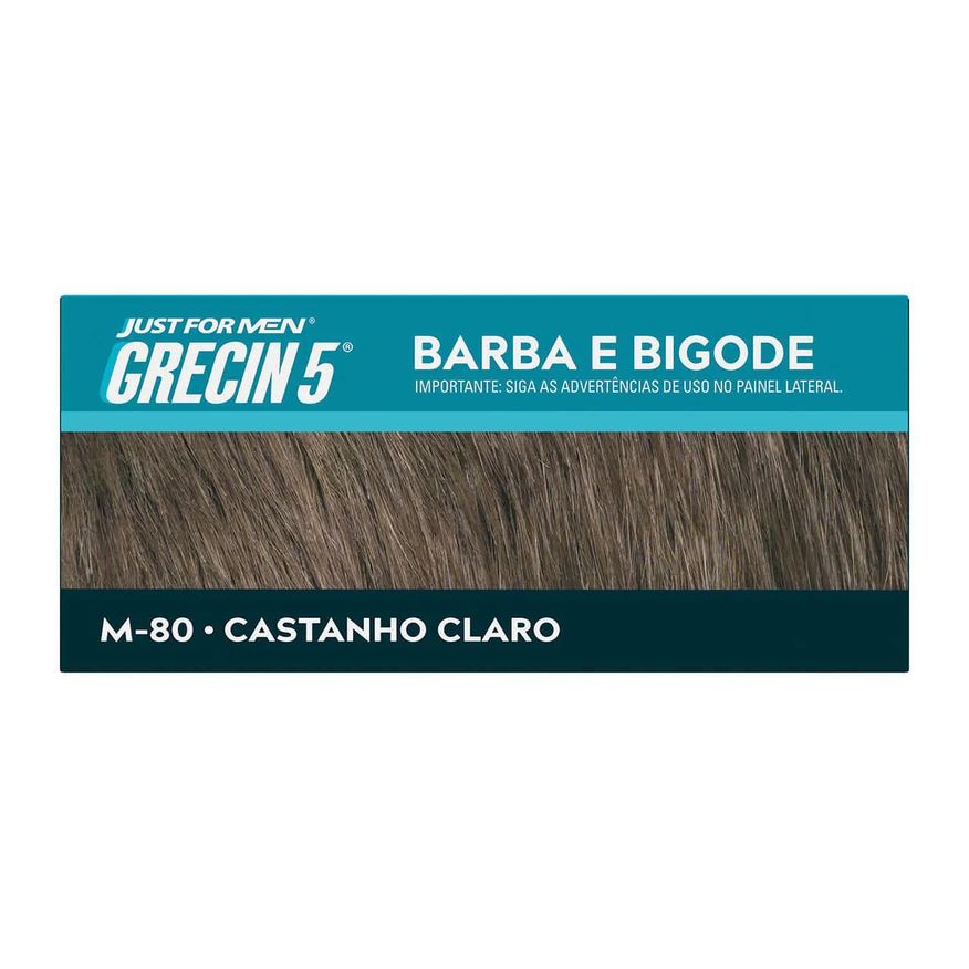Grecin Tonalizante 5 Just For Men Color Gel Barba e Bigode - Castanho Claro