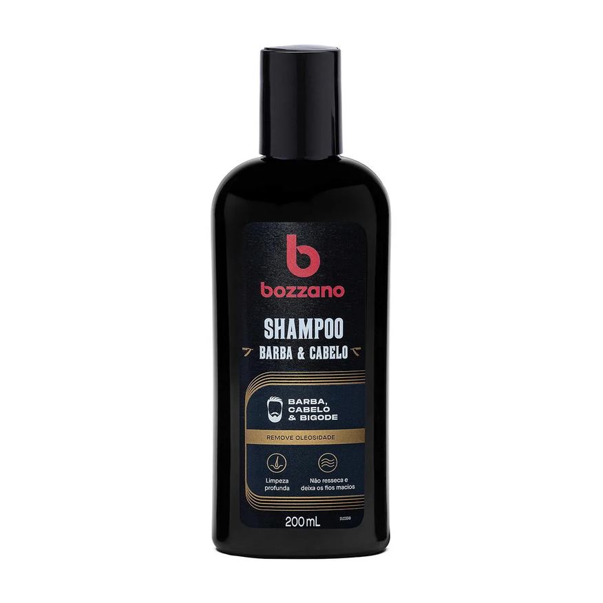 Bozzano Shampoo Barba, Cabelo & Bigode 200ml