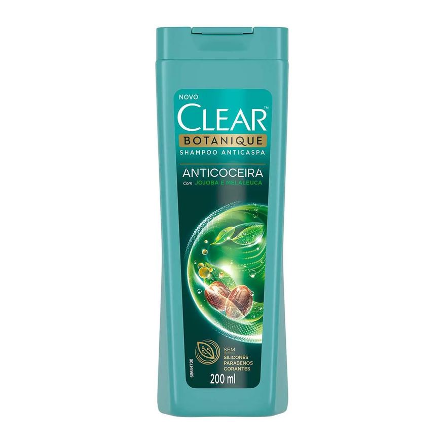 Clear Shampoo Anticaspa Botanique Anticoceira 200ml
