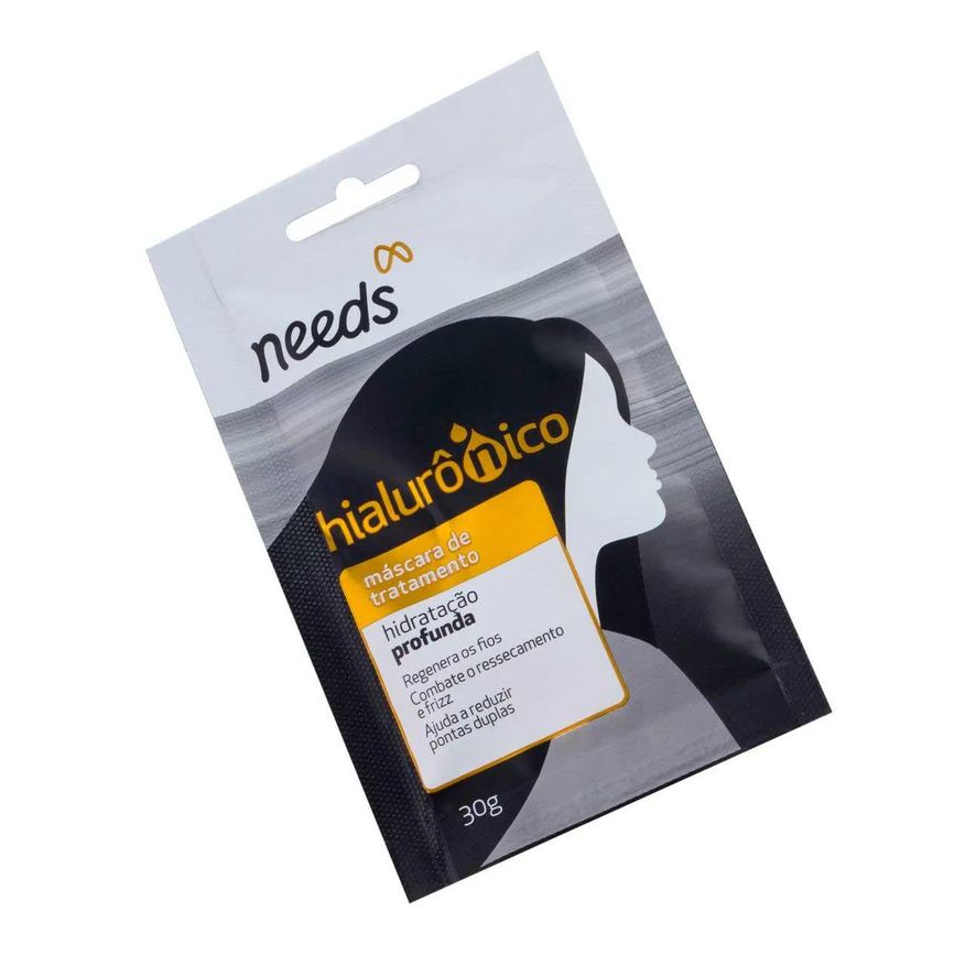 Needs Máscara Capilar Hialurônico Hidratação Profunda 30g