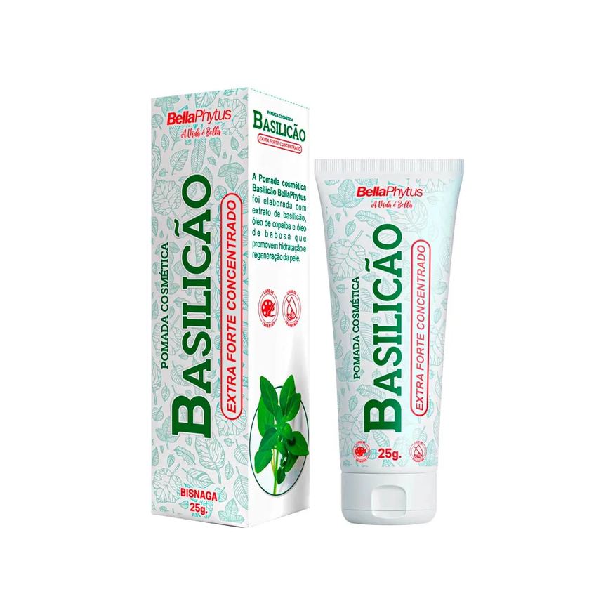 Cosmetica Pomada Basilicao 25g Extra Forte Concentrado
