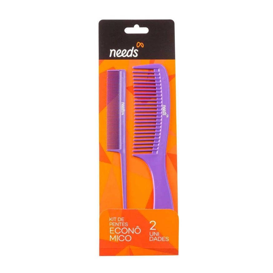 Needs Kit Pente de Cabelo 2 Unidades