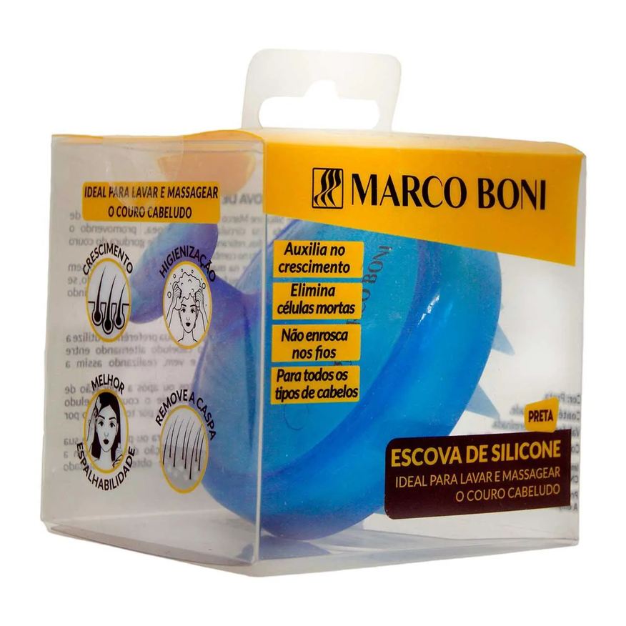 de Massageador Cabelo Marco Boni Azul - 1 unidade