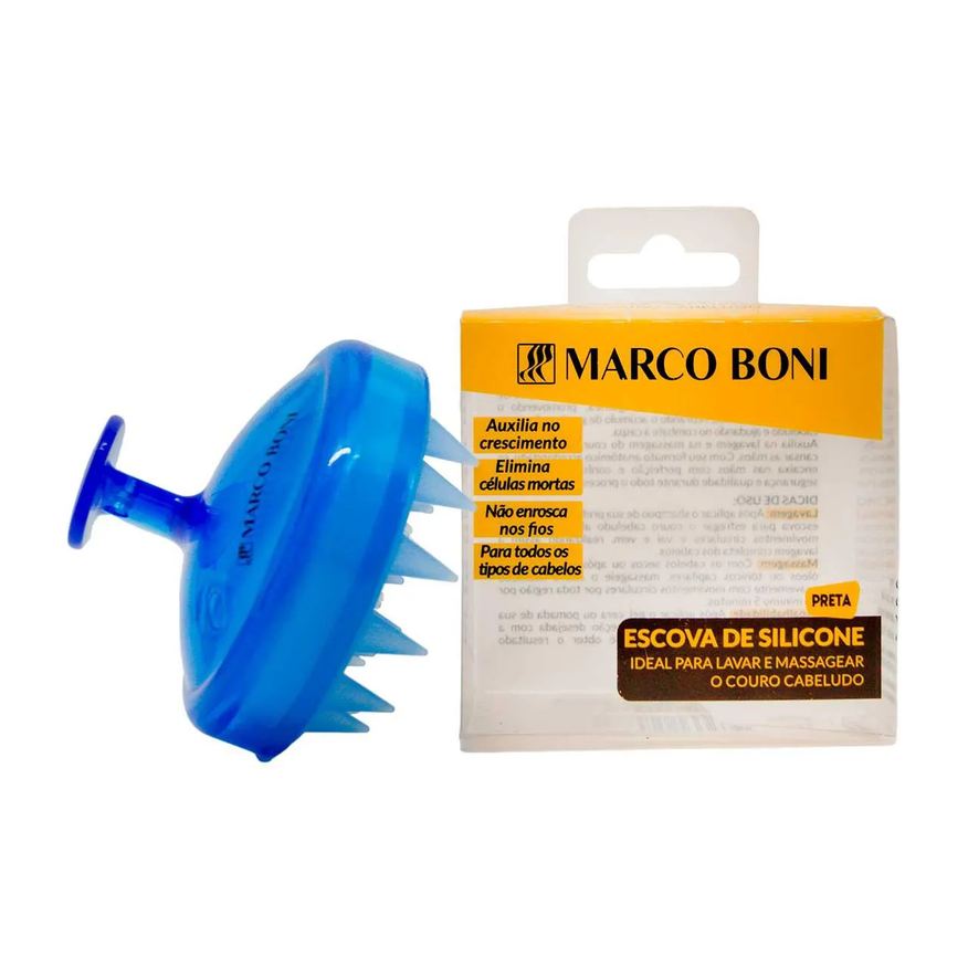 de Massageador Cabelo Marco Boni Azul - 1 unidade