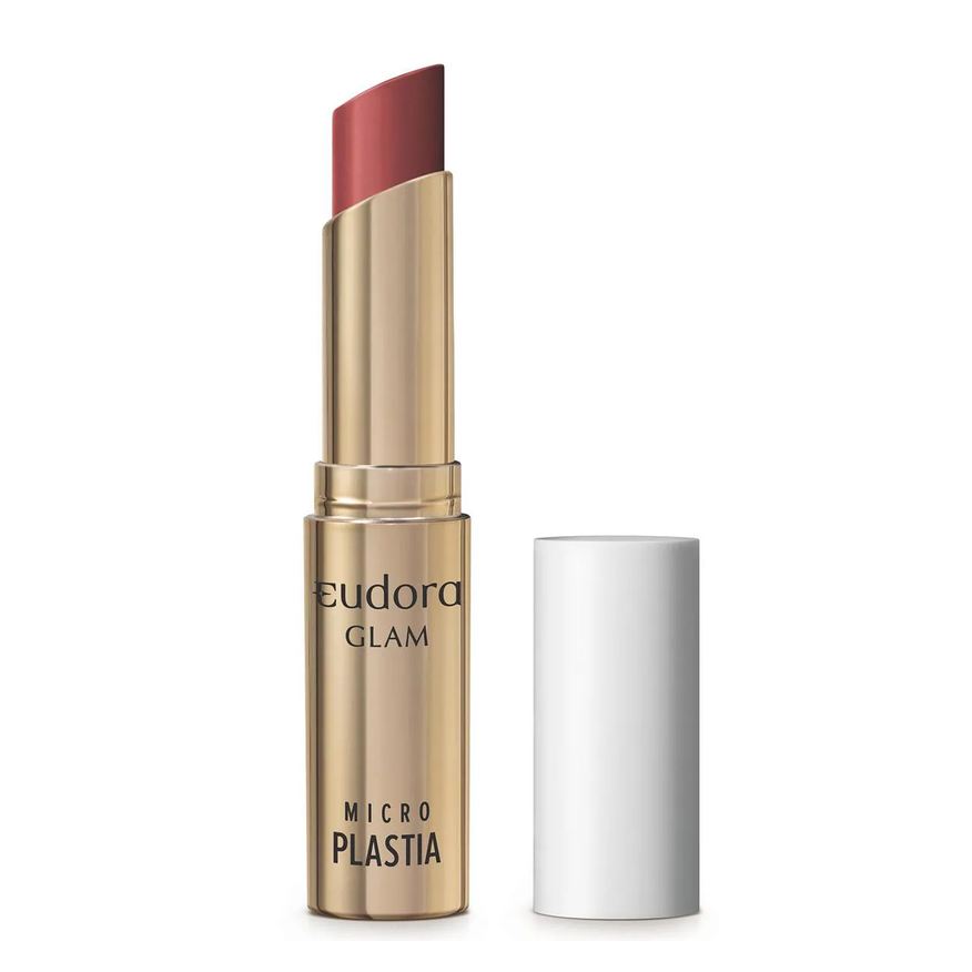 Eudora Batom Glam Micro Plastia Vermelho Ruby 3,3g
