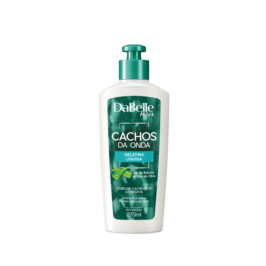 Dabelle Gelatina Líquida Cabelo Cacheado Cachos da Onda 270ml