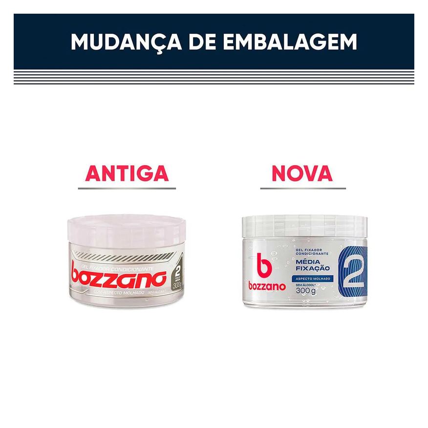 Bozzano Gel Fixador Condicionante Aspecto Molhado 300g