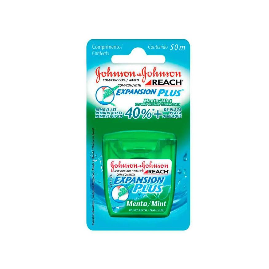 Johnson Fio Dental Johnson's Reach Essencial Sabor Menta 50 metros