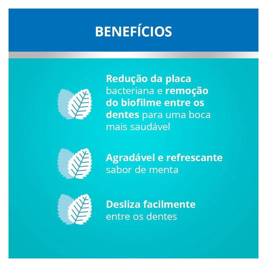 Johnson Kit Fio Dental Johnson's Reach Essencial Sabor Menta 3 unidades de 100 metros cada