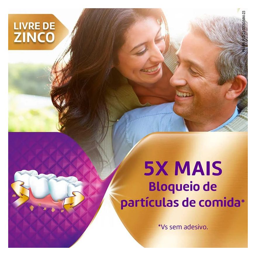 Fixador Creme de Dentadura Ultra Corega Max Fixação + Bloqueio Sem Sabor 70g