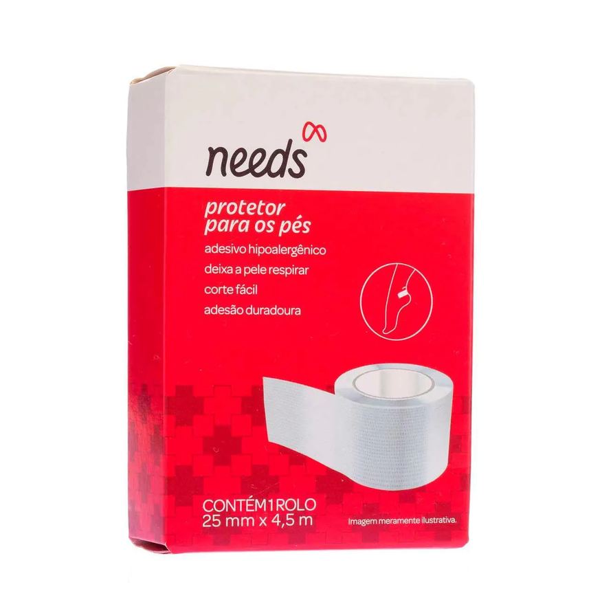 Needs Adesivo Protetor para Pés 25mm x 4,5m