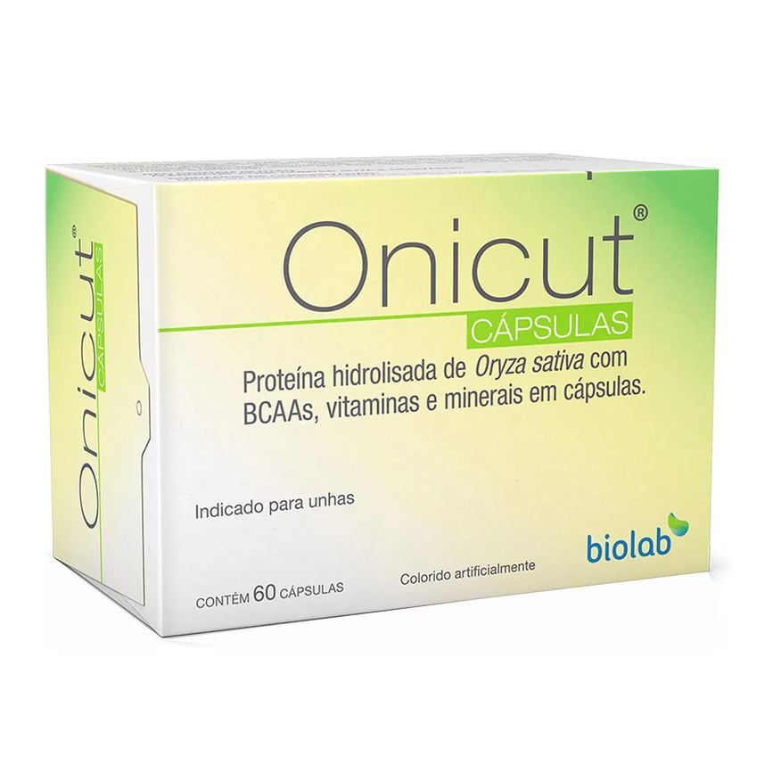 Vitamínico Suplemento e Mineral Onicut Unhas com 60 cápsulas