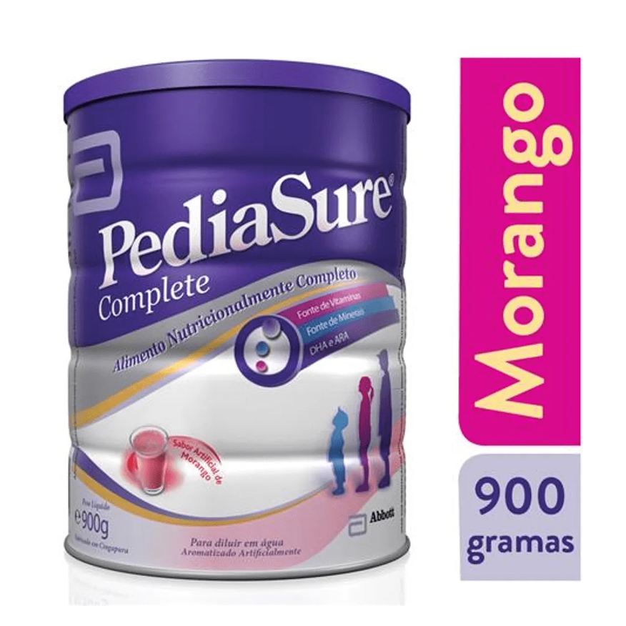 Pediasure Suplemento Infantil Complete 4 a 10 anos Morango 900g