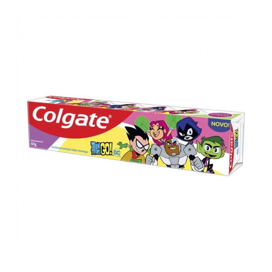 Colgate Gel Dental Teen Titans Go! Morango com 60g