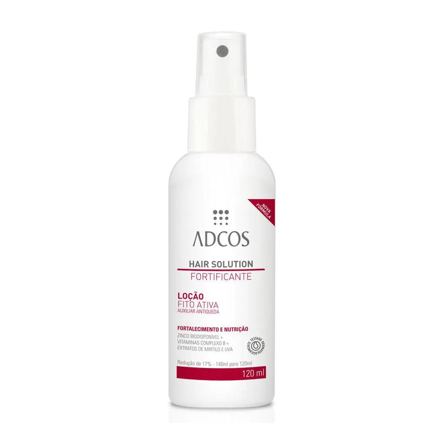 Adcos Hair Solution Loção Fortificante Fito Ativa - Auxiliar Antiqueda 120ml
