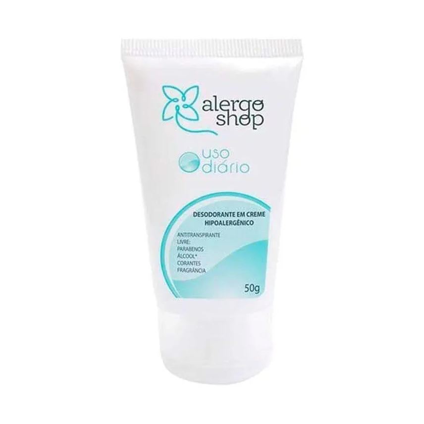 Alergoshop Desodorante Antitranspirante Creme Hipoalergênico 50g