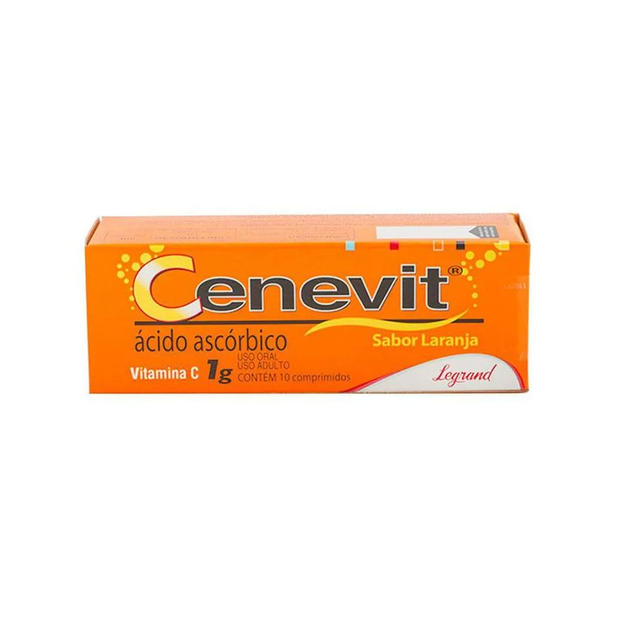 Cenevit Vitamina C Efervecentes 1g Zero Açucar – 10 Uni