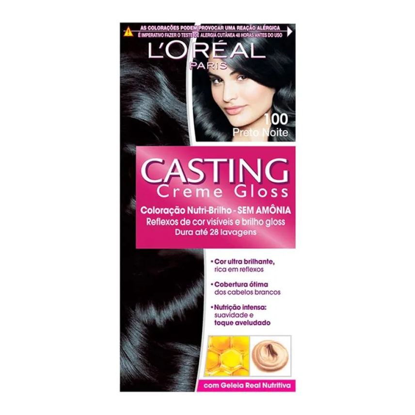Casting Tintura Semi-permanente Creme Gloss 100 Preto Noite