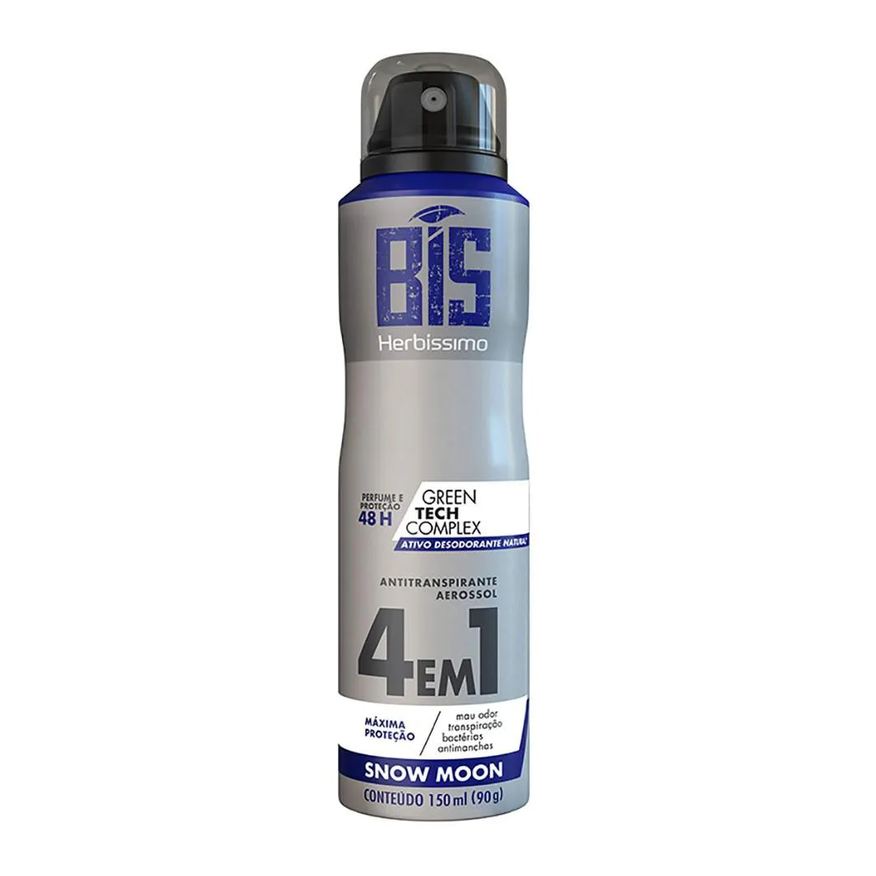 Herbíssimo Desodorante Antitranspirante Aerosol Bis Snow Moon 48h 150ml