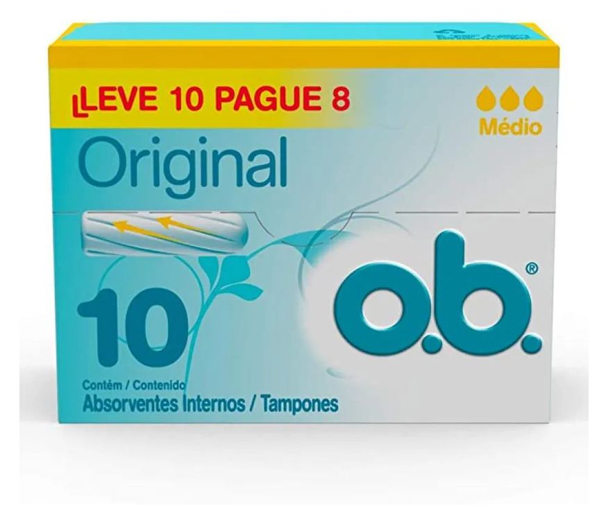 O.b. Absorvente Original Médio