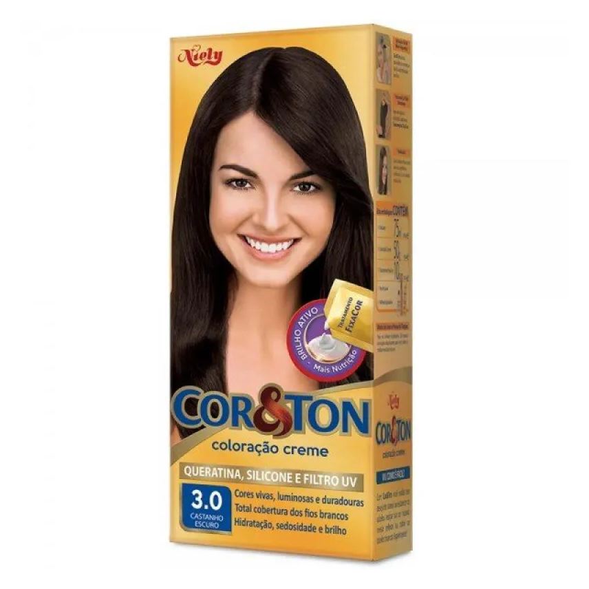 Cor&Ton Tint Cor E Ton 3 Castanho Escuro