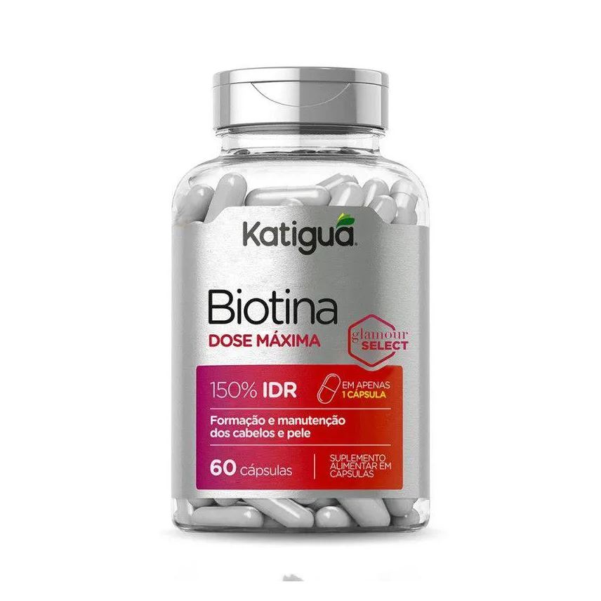 Katigua Biotina Dose Maxima 500mg 60 Cápsulas – Katiguá