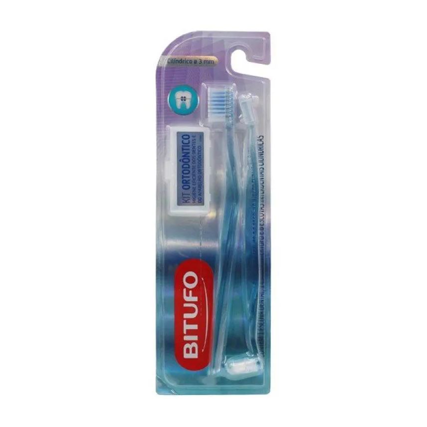 Bitufo Kit 1 Escova Dental 1 Escova Intertufo E 6 Escovas Interdentais Cilíndricas 3mm