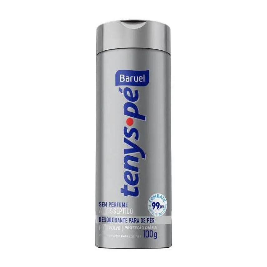 Baruel Talco Antissépticotenys Pé sem Perfume 100g