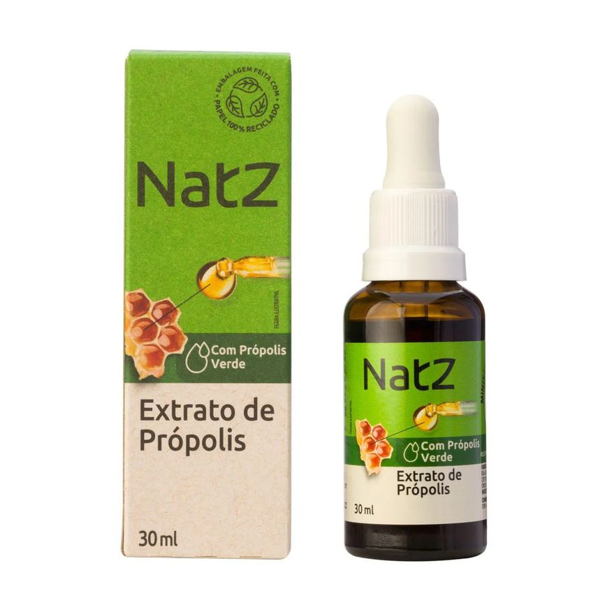 de Extrato Própolis Verde Natz Com Álcool 30ml