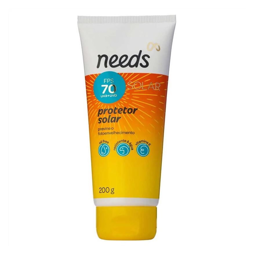Needs Kit Protetor Solar FPS 70 Facial 40g + Corporal 200g
