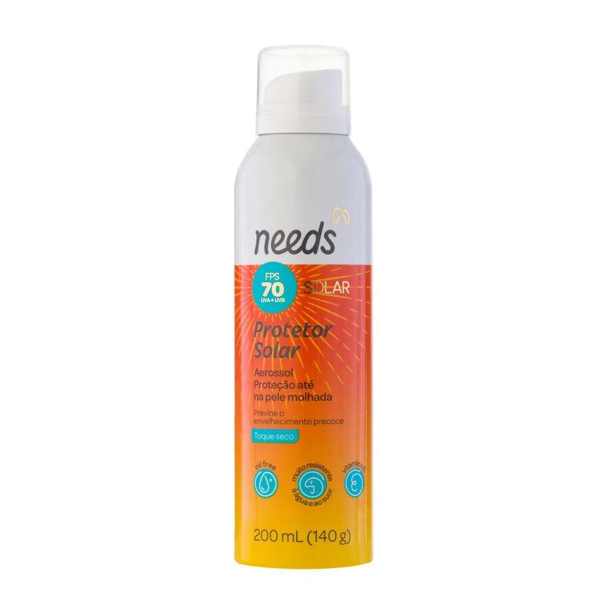 Needs Protetor Solar Corporal FPS 70 Solar Spray Aerossol 200ml
