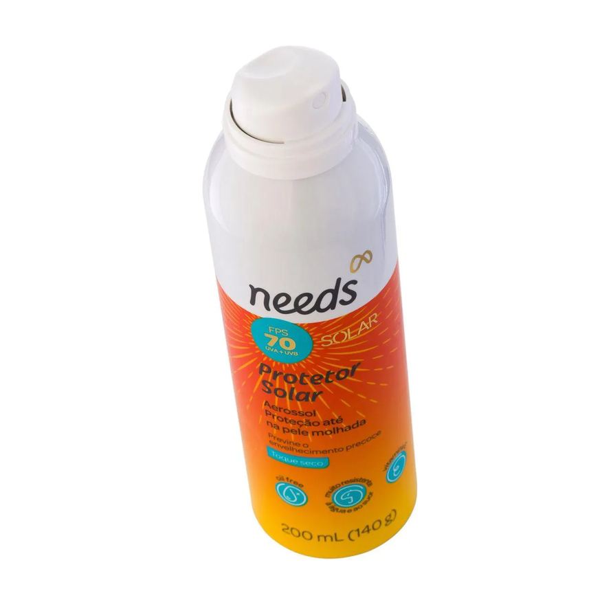 Needs Protetor Solar Corporal FPS 70 Solar Spray Aerossol 200ml
