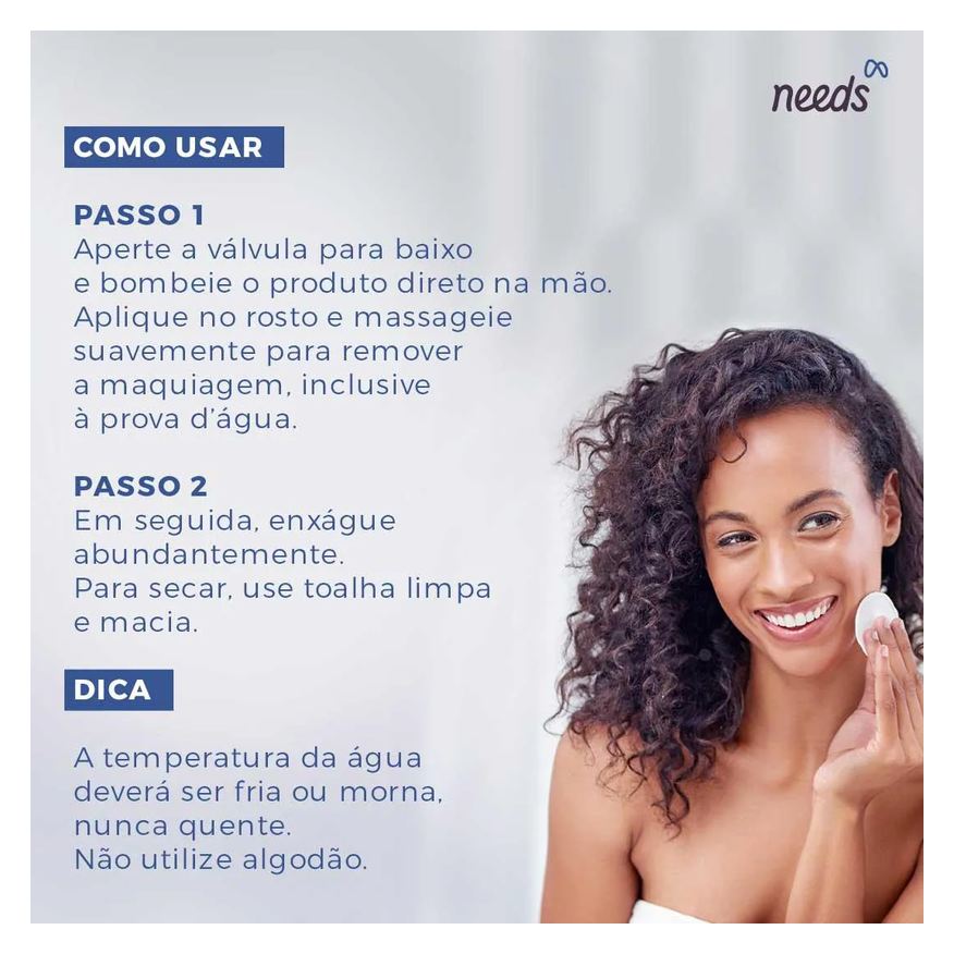 Needs Óleo Demaquilante Hidratação Equilibrada 150ml