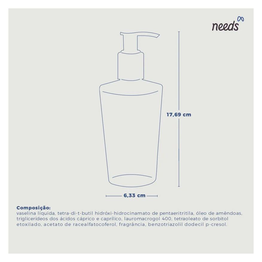 Needs Óleo Demaquilante Hidratação Equilibrada 150ml