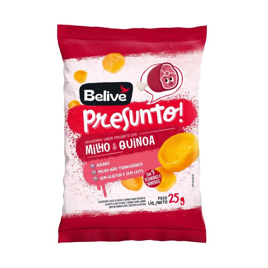 Belive Salgadinho Vegano Presunto Believe 25g