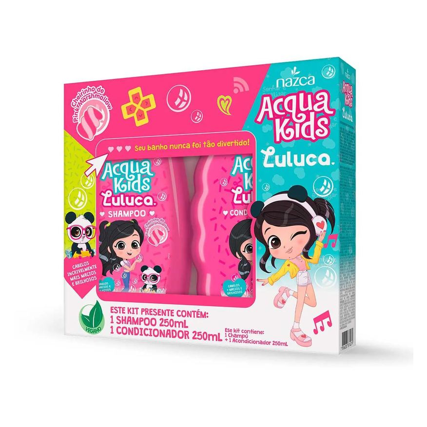 Acqua Kids Kit Luluca Shampoo 250ml + Condicionador 250ml