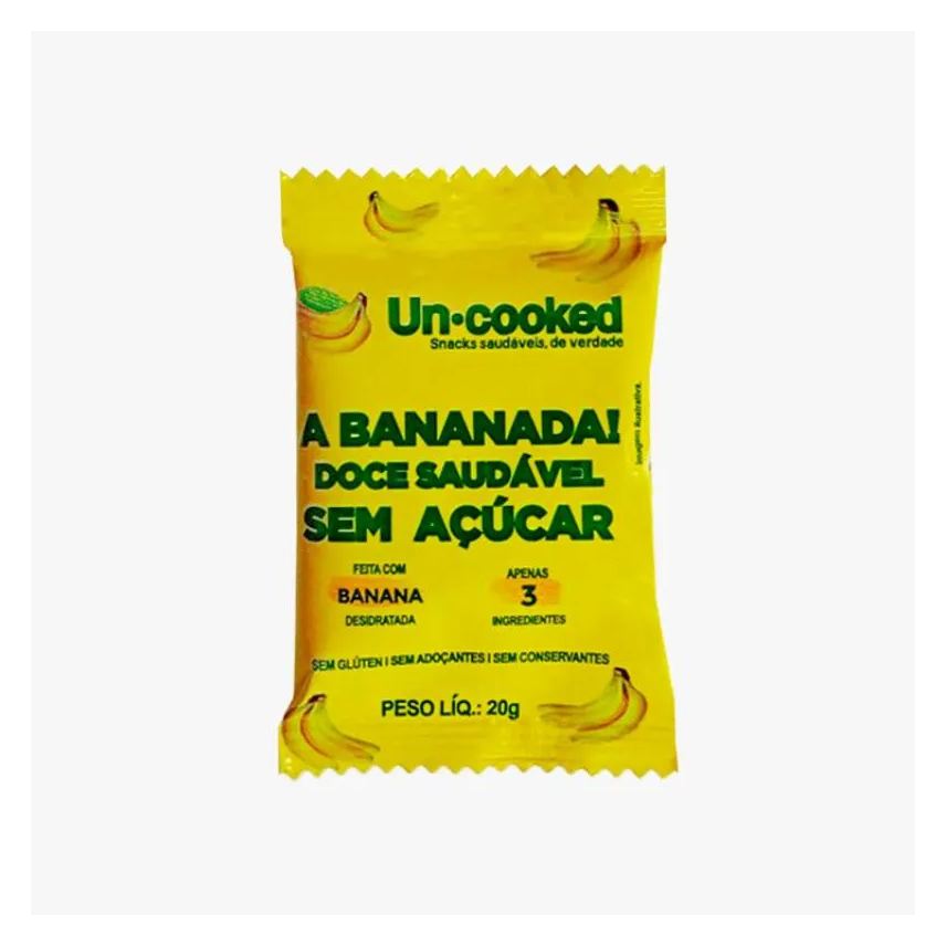 Uncooked Kit 2x: a Bananada! Sem Glúten Vegano 20g