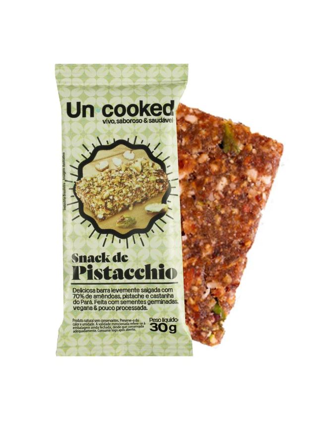 Uncooked Snack de Pistacchio Sem Glúten Vegano 30g