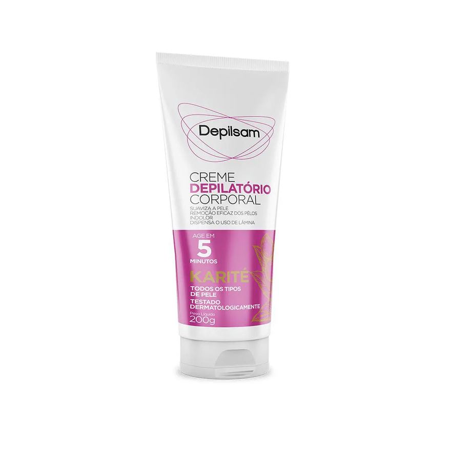 Depilatório Creme Corporal Depilsam Karité 200g