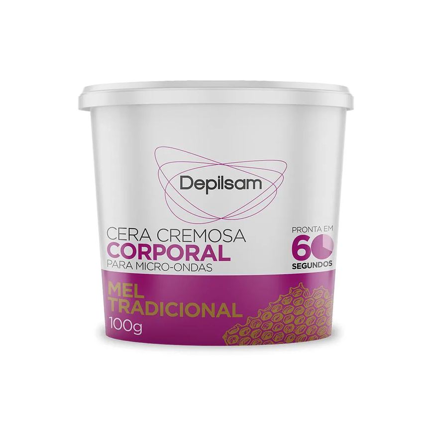 Cremosa Cera Depilsam de Micro-ondas Mel 100g