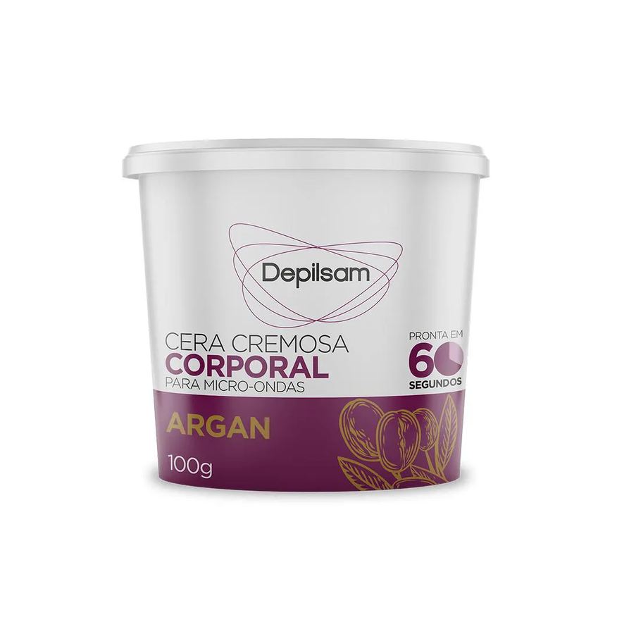 Cremosa Cera Depilsam de Micro-ondas Argan 100g