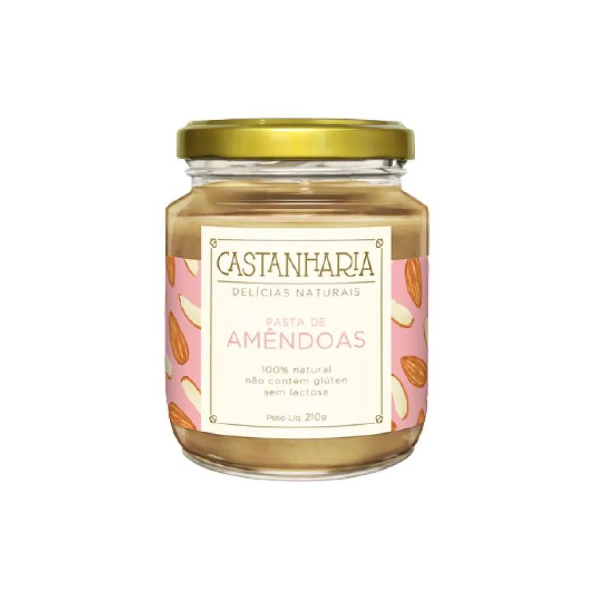 Amend KIT 2X: PASTA DE AMêNDOAS ZERO AçúCAR VEGAN CASTANHARIA 210g