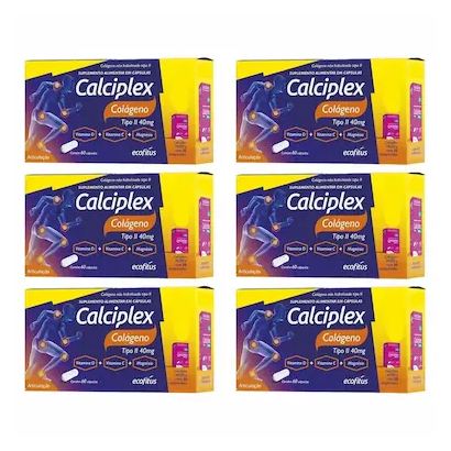 Kit 6 Calciplex Colágeno Tipo II 60 + 30Cps MDKCa – Ecofitus